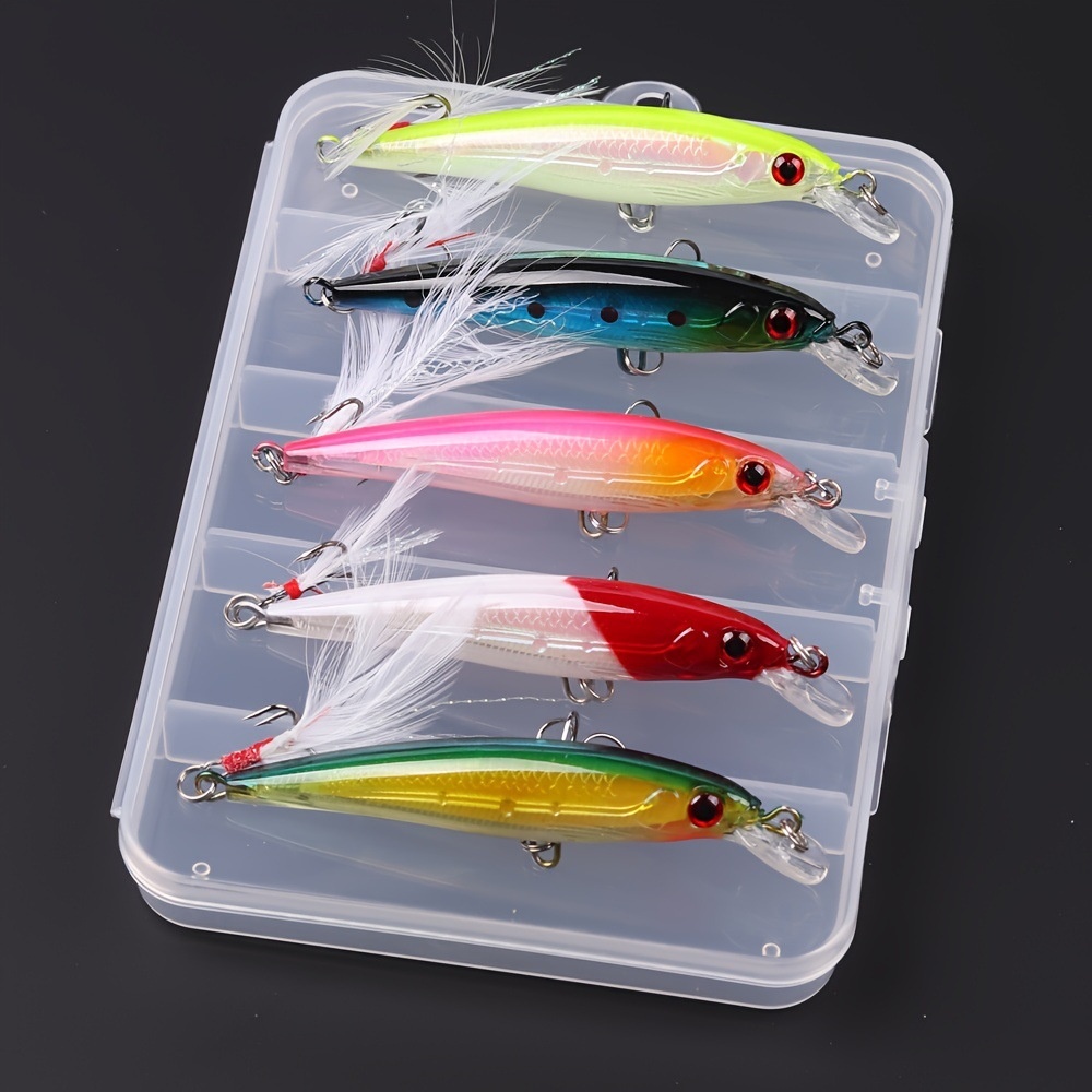 5-piece Boxed Lure Set Cross-border Minnow Bait 9 Cm