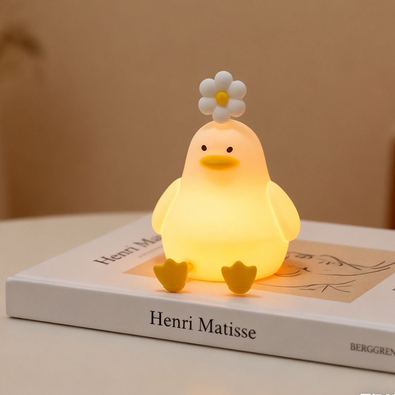 Silicone Pat Creative Night Bedroom Bedside Table Lamp Colorful Mood Light
