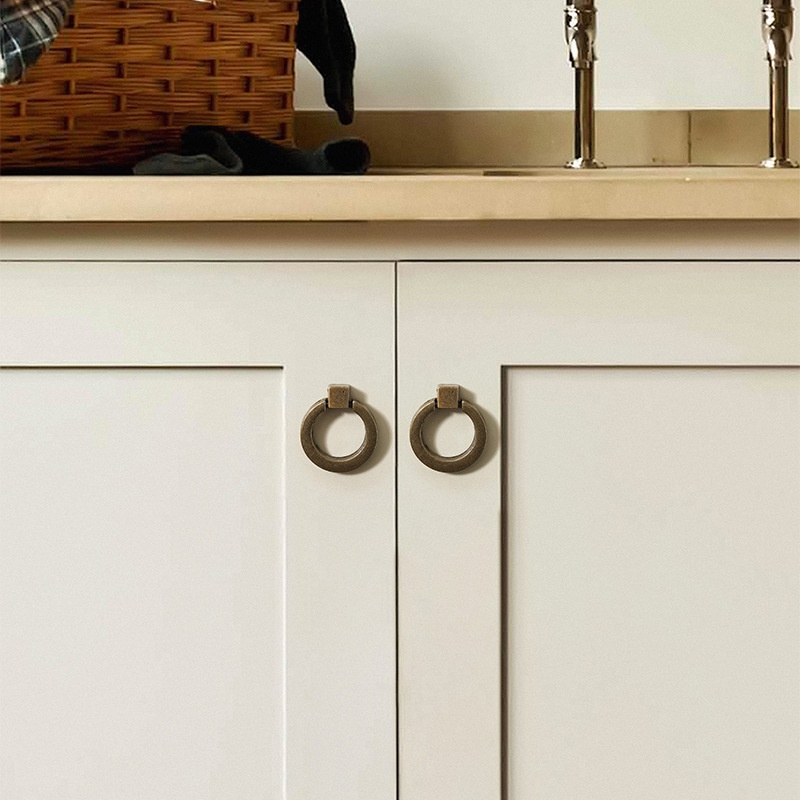 European-style Minimalist Vintage Single-hole Pull Ring Handle