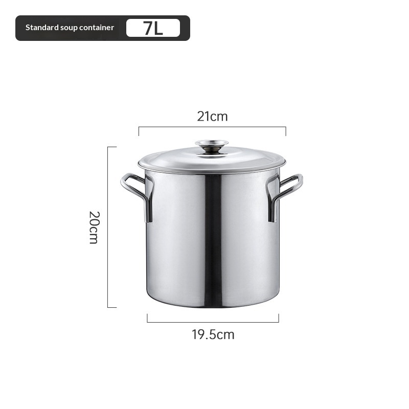 Stainless Steel Soup Barrel  Round Large Capacity 10