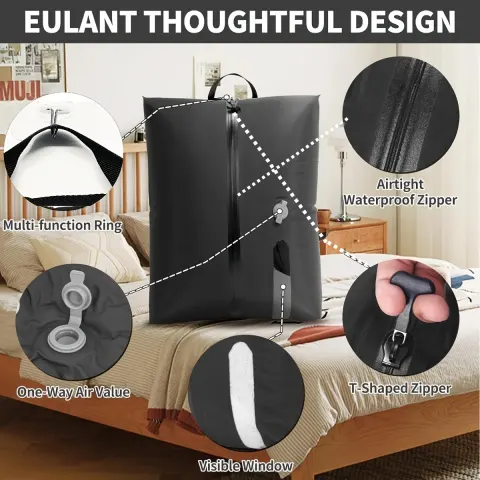 Reusable Vacuum Compression Bags for Space-saving Travel