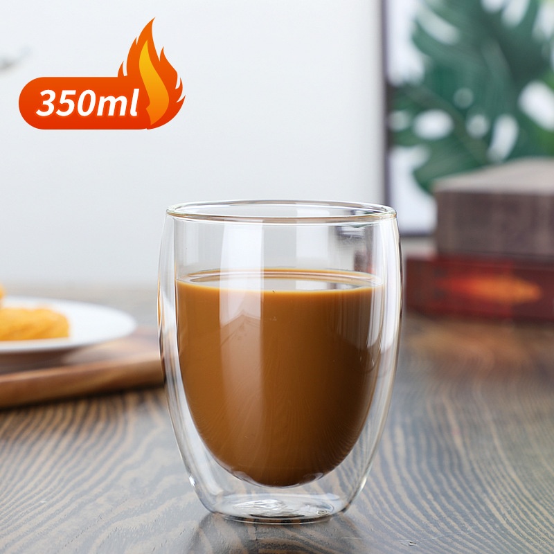 Double-walled Insulated Glass Mugideal For The Office Home Or On The Go Handmade - Image 4