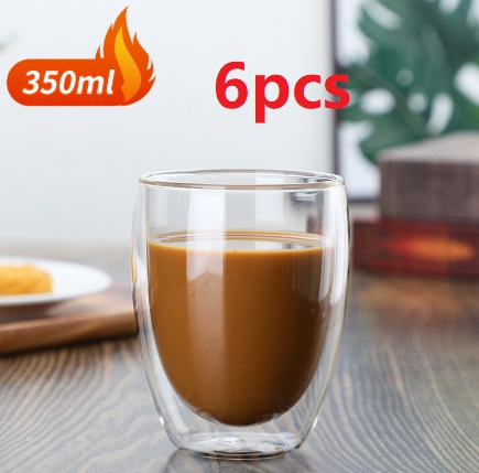 Double-walled Insulated Glass Mugideal For The Office Home Or On The Go Handmade - Image 5