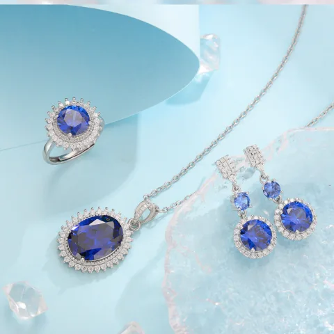 High-end Luxurious Three-piece Ring Setstylish Versatile and Perfect