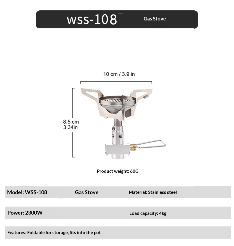 Widesea Outdoor Cookware Set Heat-Collecting Energy-Boosting Camping Cooking Gear