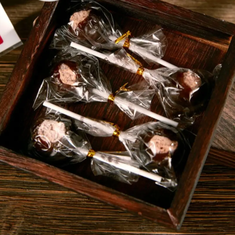 Nostalgic Black Sugar Plum Lollipop With Sweet And Sour Plum Filling