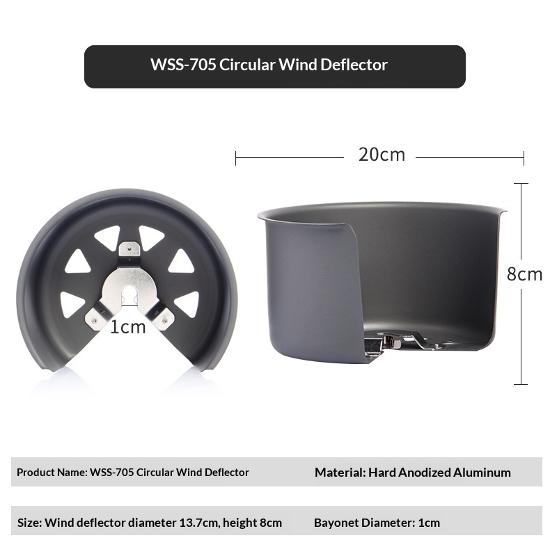 Widesea Outdoor Cookware Set Heat-Collecting Energy-Boosting Camping Cooking Gear