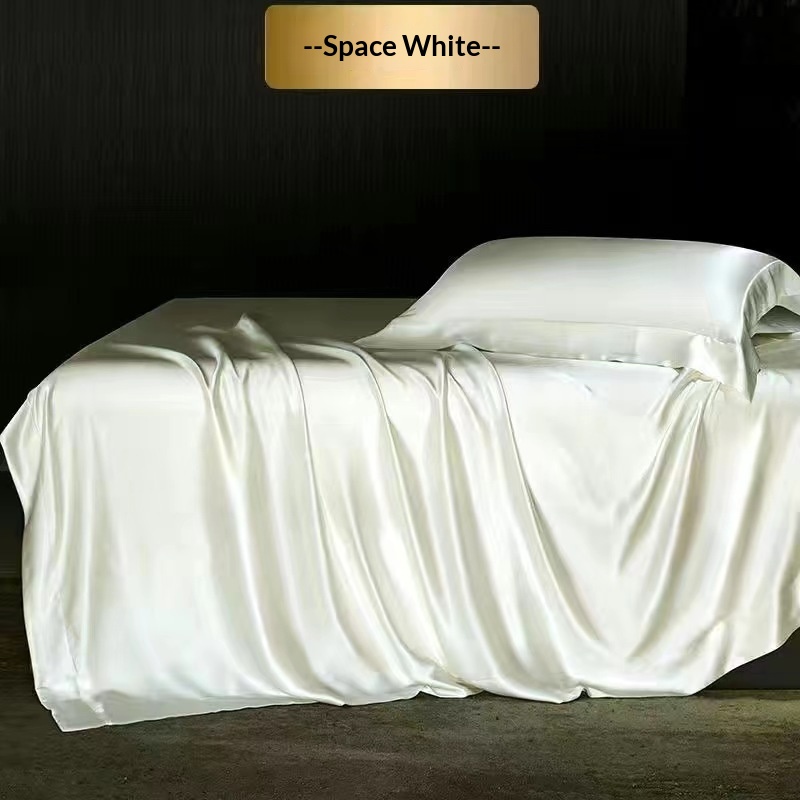 High-end Silk Four-piece Bedding Set Sheets And Duvet Cover 10