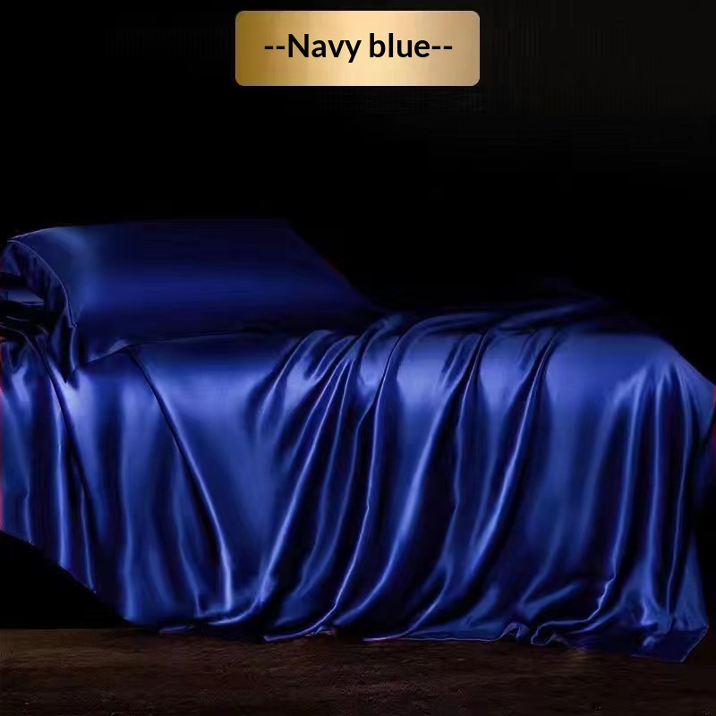 High-end Silk Four-piece Bedding Set Sheets And Duvet Cover 12