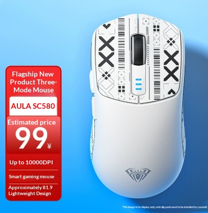 SC580 Gaming Mouse Tri-mode Wireless