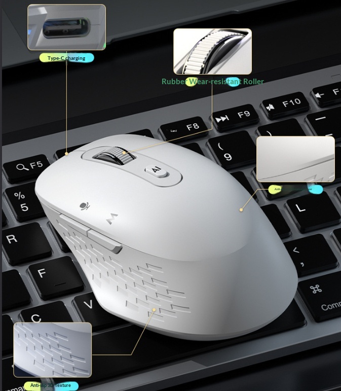 Smart Voice Mouse With Wireless Bluetooth And Charging - Image 3