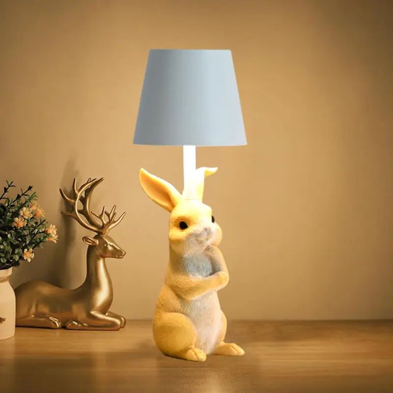 Rabbit Table Lamp Bedside Creative Romantic And Cozy Decorative Table Atmosphere Night Light