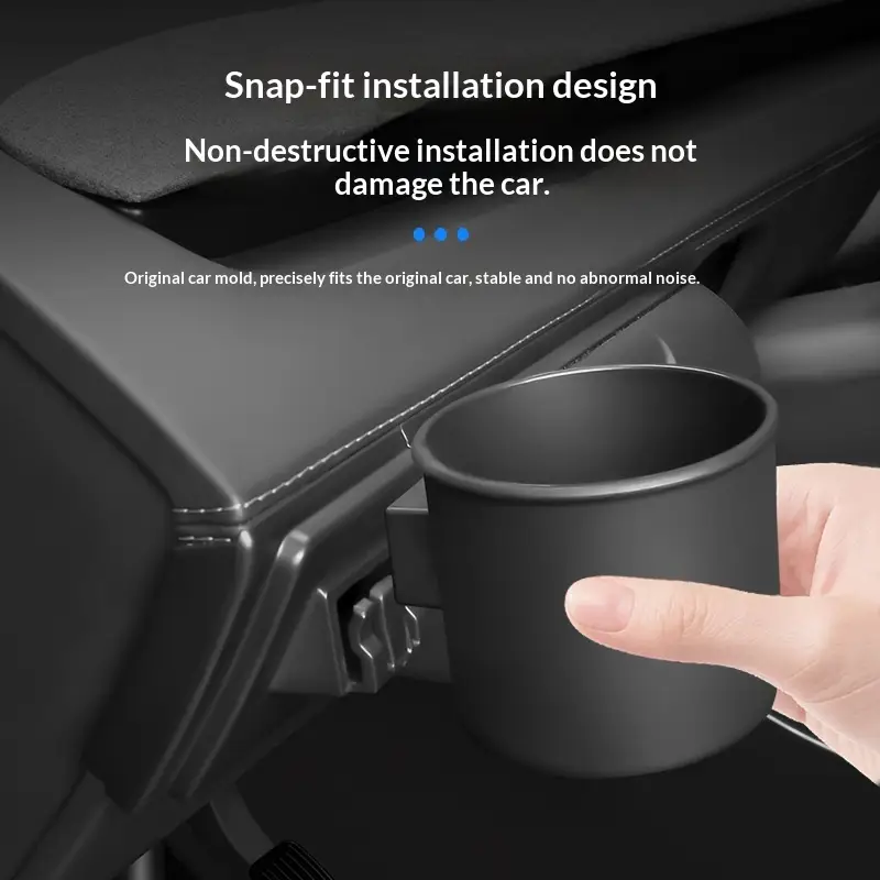Suitable For Tesla In-car Eyewear Case And Cup Holder Accessories