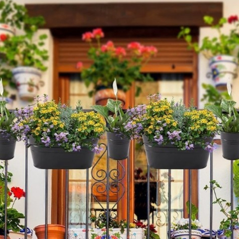 Creative Hook-style Flower Rackflower Pot Stand