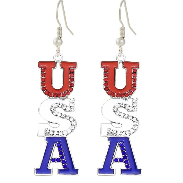 Womens Alloy Oil-Drop Pendant Earrings