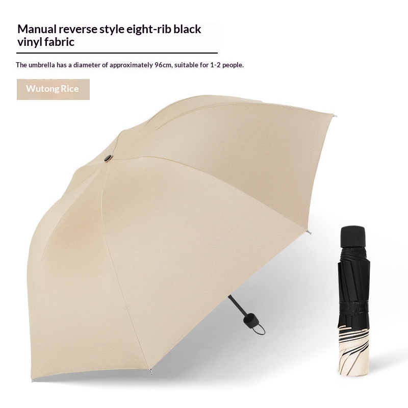 Folding Umbrella For Men And Women, Suitable For Both Sunny And Rainy Days.