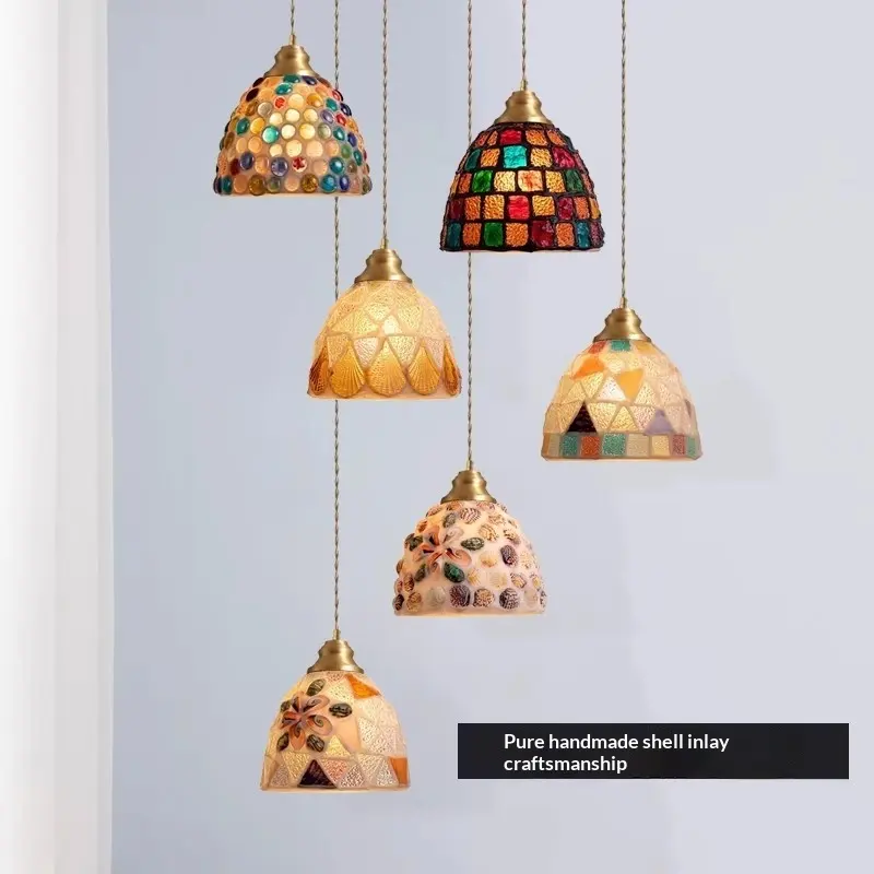 French Vintage Shell-style Restaurant Chandelier American Style
