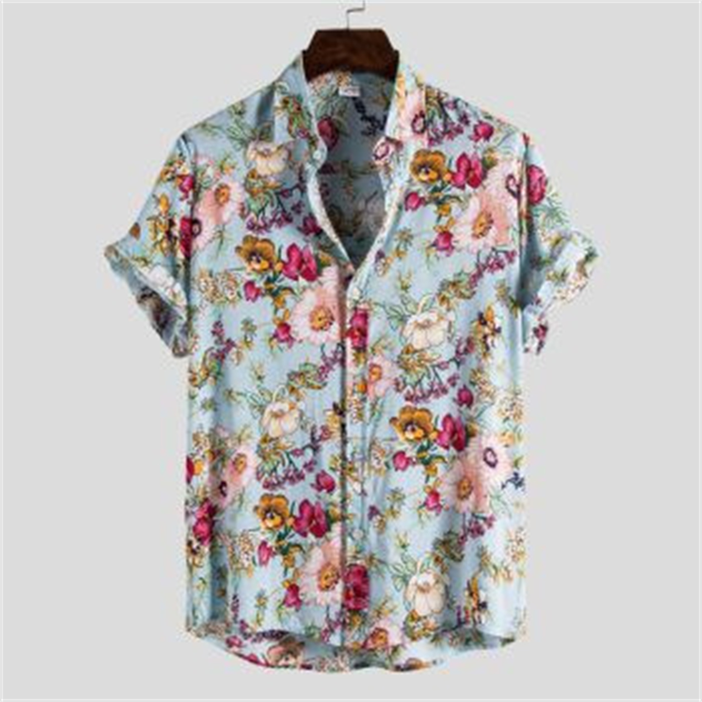 Summer Loose V-neck Short-sleeved Shirt