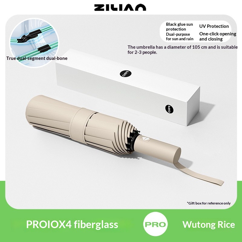 Folding Umbrella For Men And Women, Suitable For Both Sunny And Rainy Days.