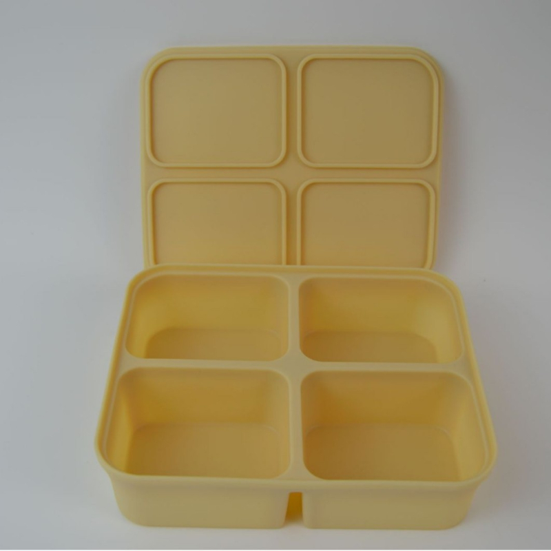 Baby Steamed Cake High-temperature-resistant Silicone Square Mold With Lid 10