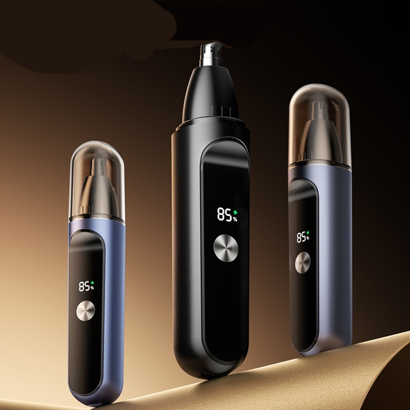 Rechargeable Electric Nose Hair Trimmer And Cleaner Mens Shaver