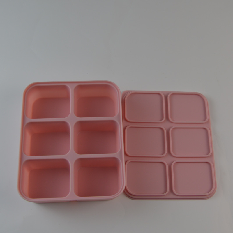 Baby Steamed Cake High-temperature-resistant Silicone Square Mold With Lid 21