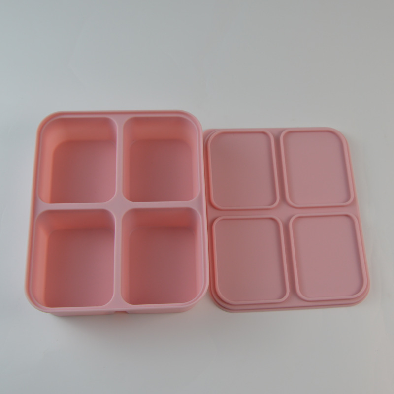 Baby Steamed Cake High-temperature-resistant Silicone Square Mold With Lid 23