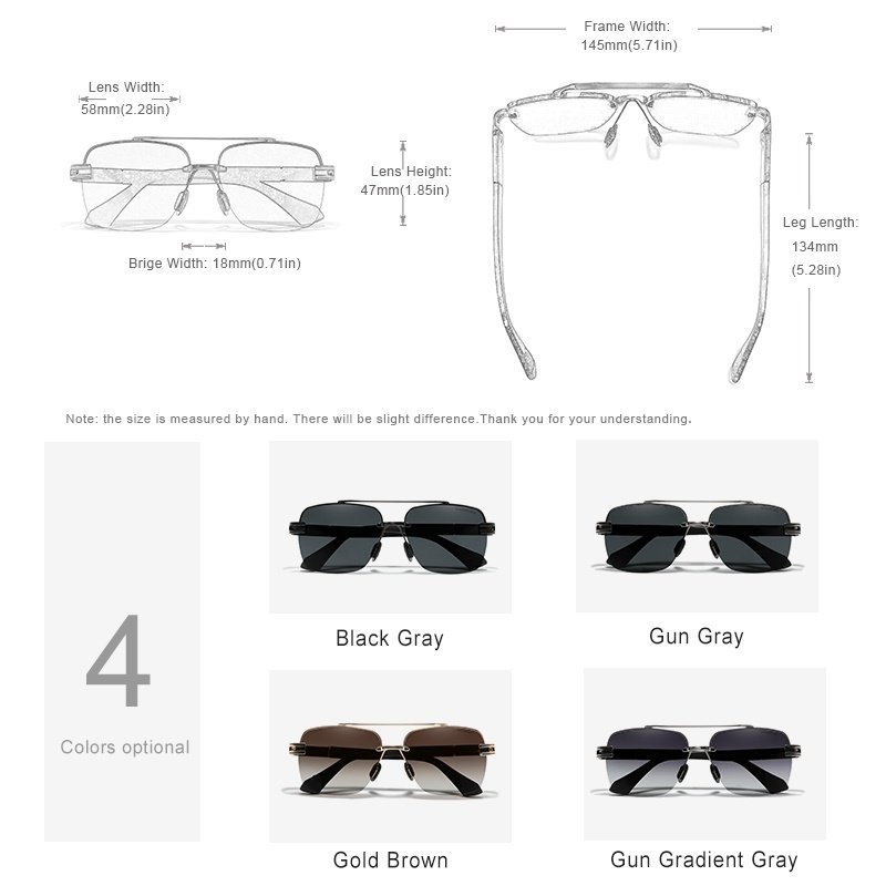 Mens Anti-Blinding Color-Changing Polarized Sunglasses