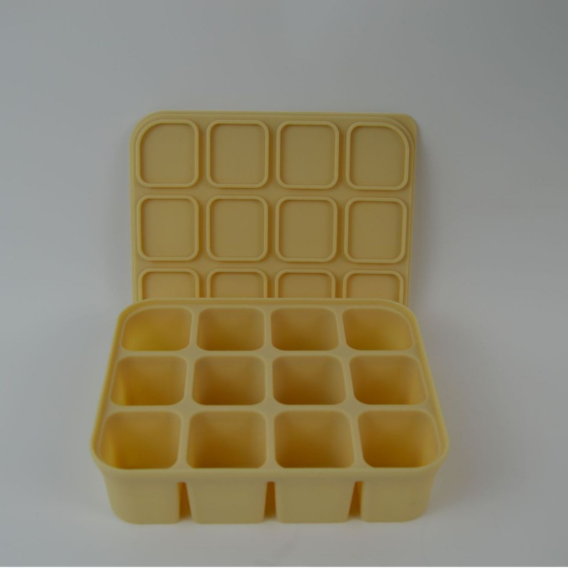 Baby Steamed Cake High-temperature-resistant Silicone Square Mold With Lid 15