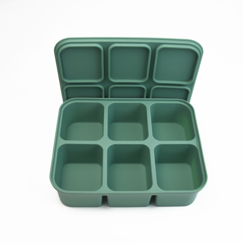 Baby Steamed Cake High-temperature-resistant Silicone Square Mold With Lid 7