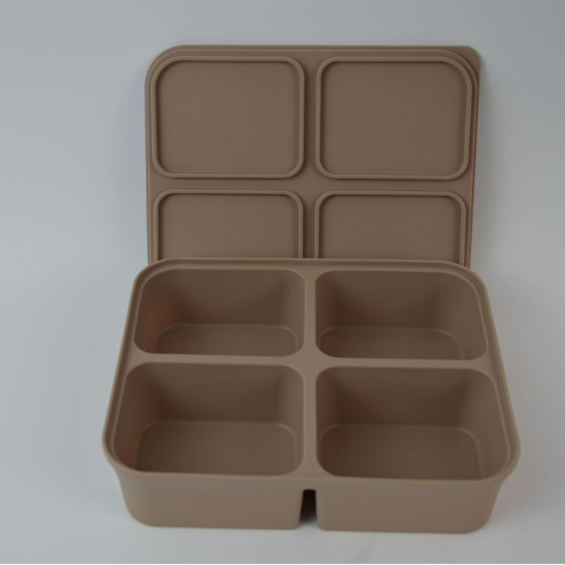 Baby Steamed Cake High-temperature-resistant Silicone Square Mold With Lid 8