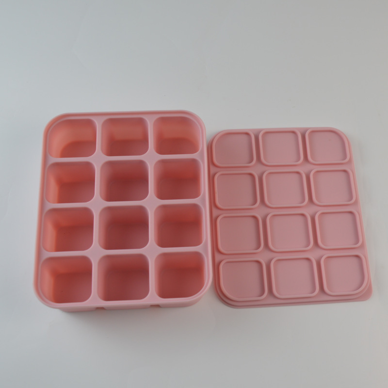 Baby Steamed Cake High-temperature-resistant Silicone Square Mold With Lid 22