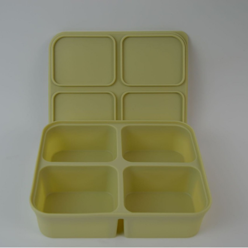 Baby Steamed Cake High-temperature-resistant Silicone Square Mold With Lid 11