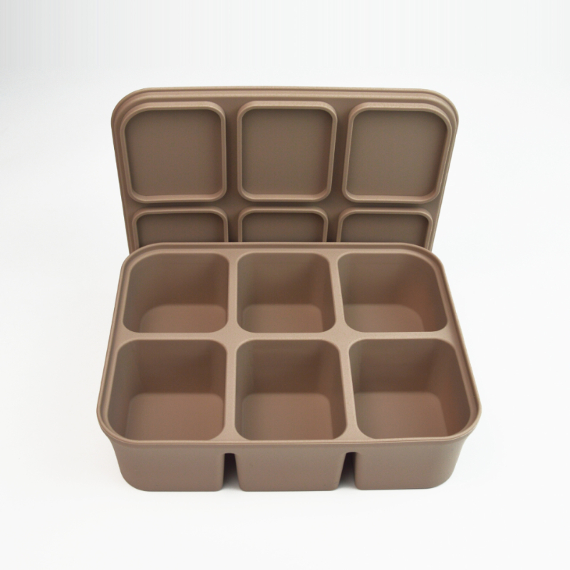 Baby Steamed Cake High-temperature-resistant Silicone Square Mold With Lid 3