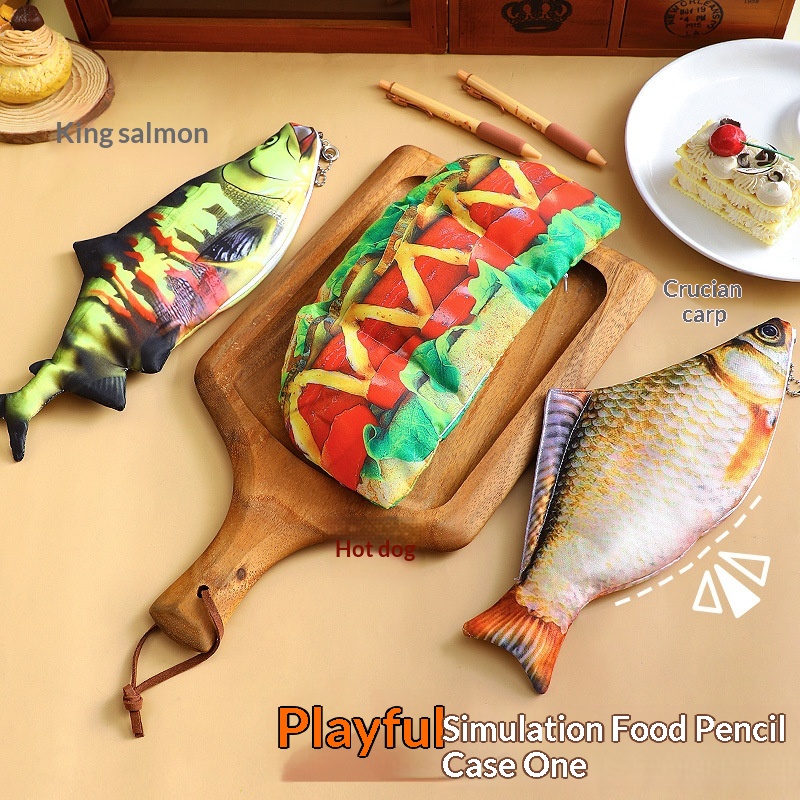 Creative And Quirky Fish Shaped Pencil Case 4