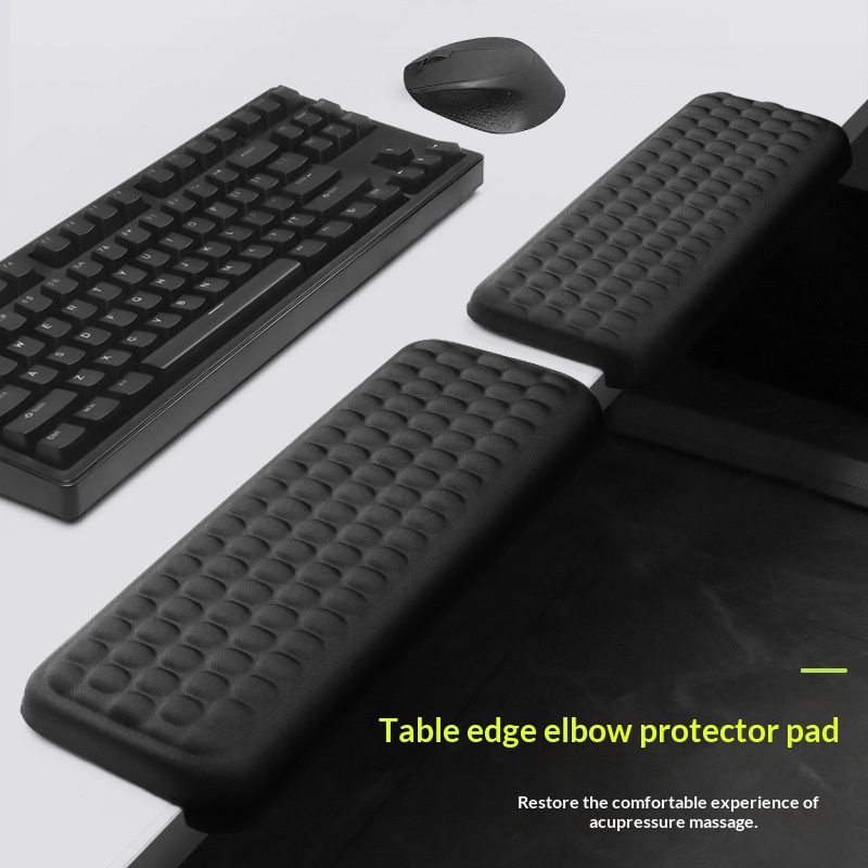 Table Mat With Edge Keyboard Tray And Wrist Rest Made Of Memory Foam
