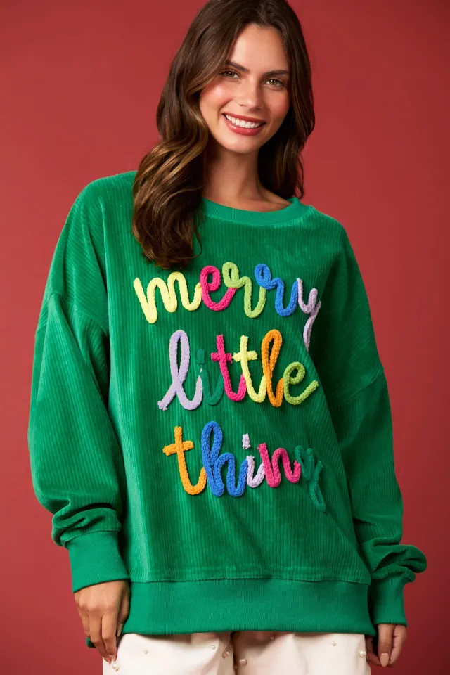 Letter embroidered Hoodie For Women Casual Pullover Top Green - Shop at LoveMi