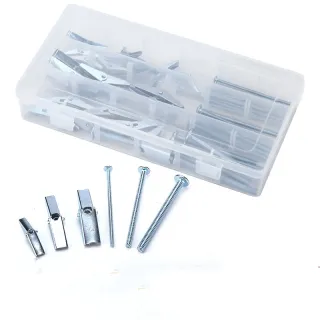 24-Piece Iron Aircraft Expansion Bolt And Screw Combo Set