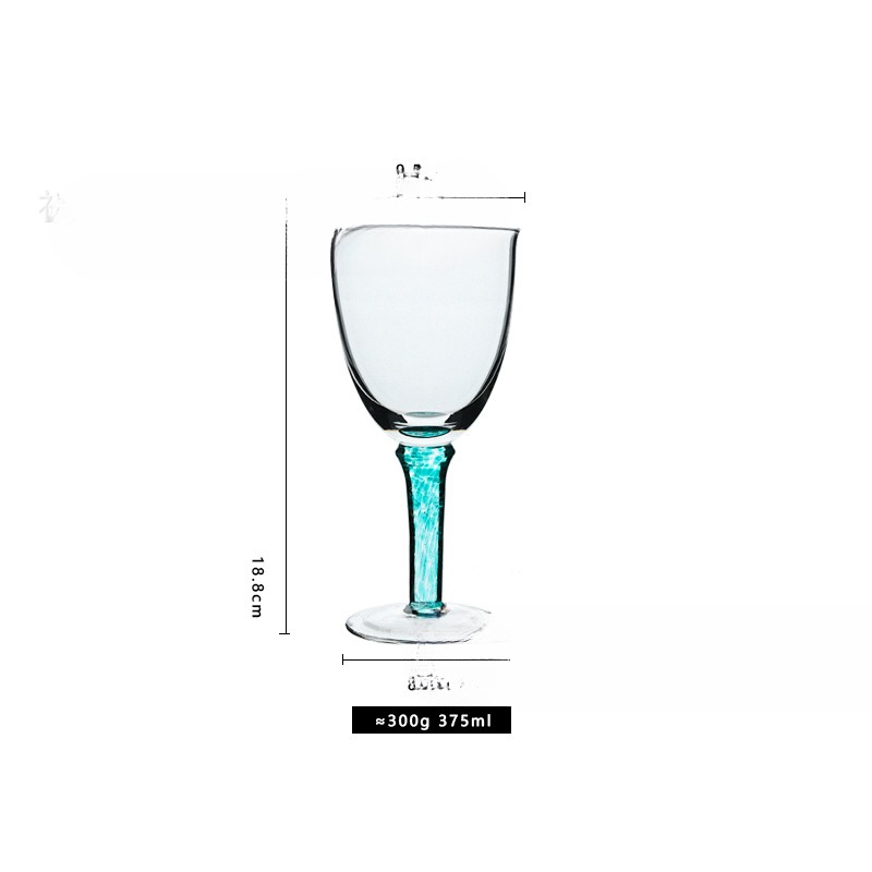 Medieval Green Seed Wine Glass Handcrafted Glass Champagne Flute 8