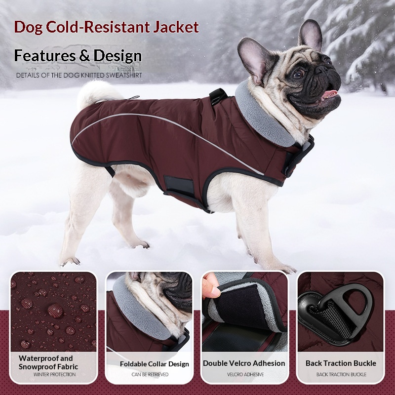 New Winter Pet Clothing Thickened Double-Layer Insulated Vest Jacket