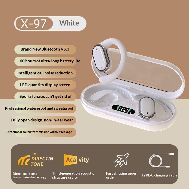 X97 Ear-Hang High-Quality Bluetooth 53 Headphones With Long Battery Life