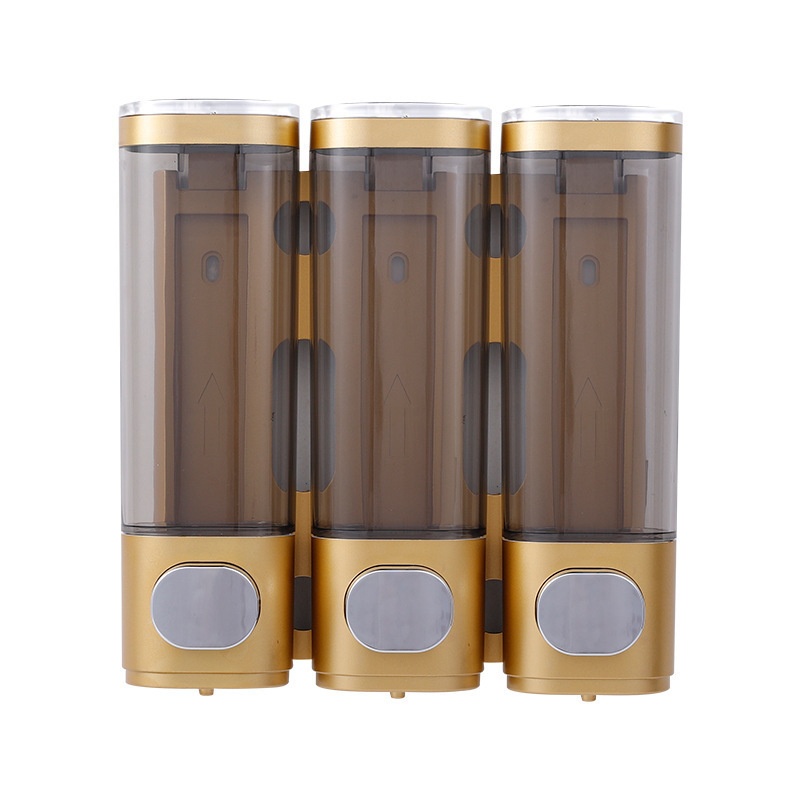 Wall-mounted Three-head Soap Dispenser For Home Useno Drilling Required 9