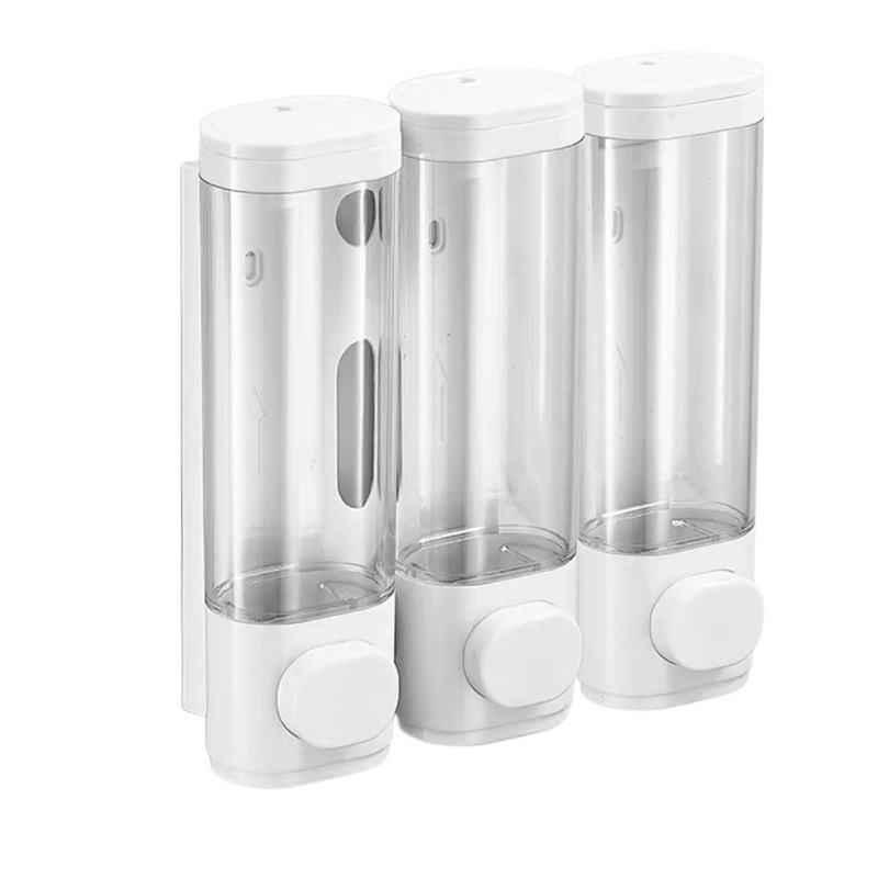 Wall-mounted Three-head Soap Dispenser For Home Useno Drilling Required 6