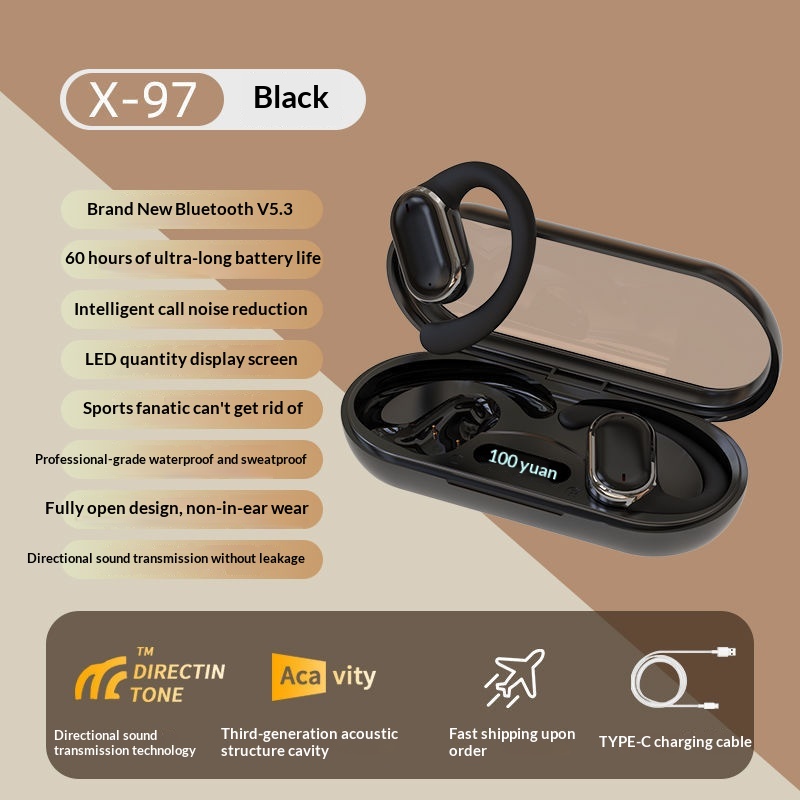 X97 Ear-Hang High-Quality Bluetooth 53 Headphones With Long Battery Life