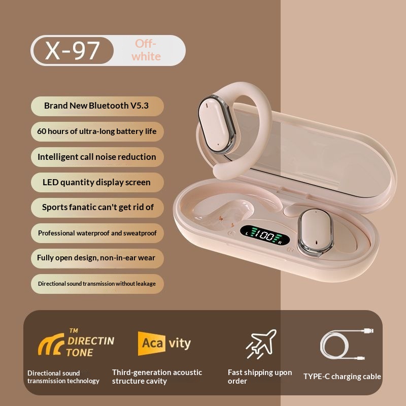X97 Ear-Hang High-Quality Bluetooth 53 Headphones With Long Battery Life
