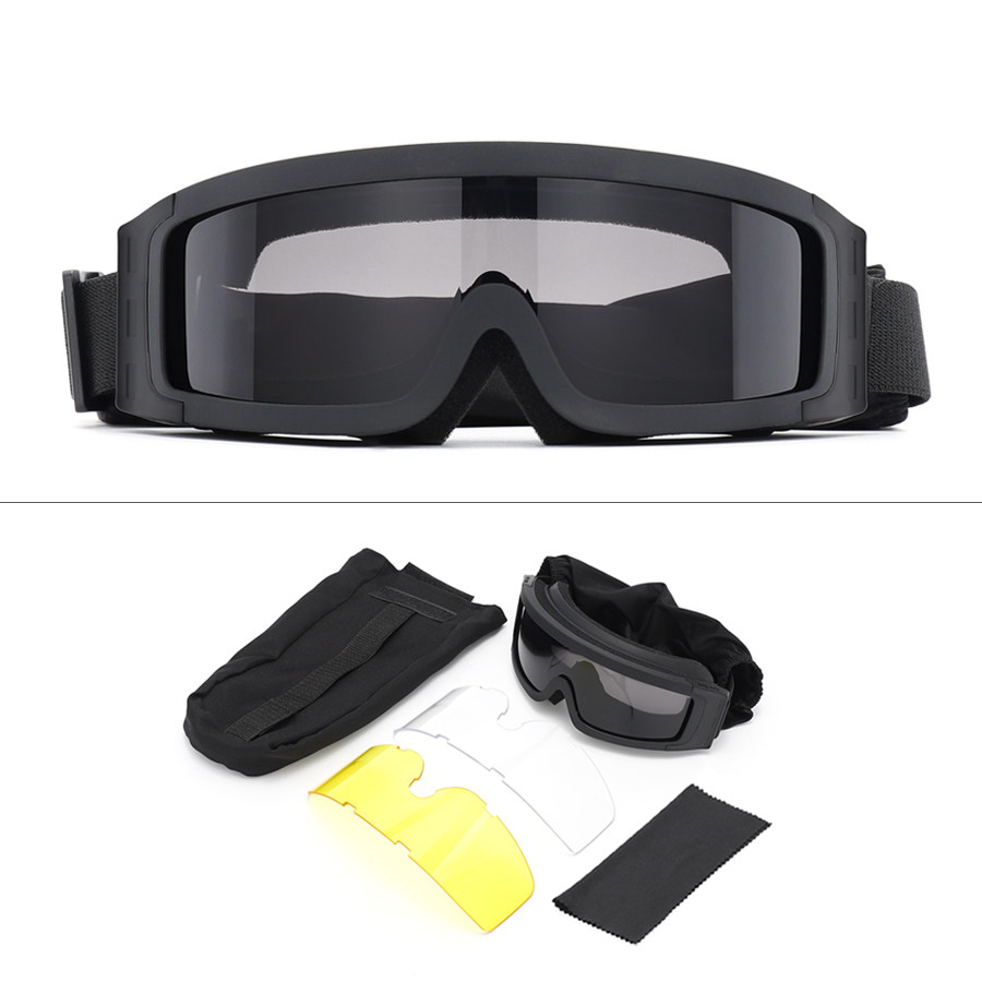 Anti Fog Tactical Anti Explosion Shooting Glasses Can Be Worn For Myopia