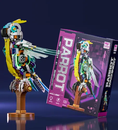 Mechanical Owl Animal Model Building Blocks Toy For Boys And Kids