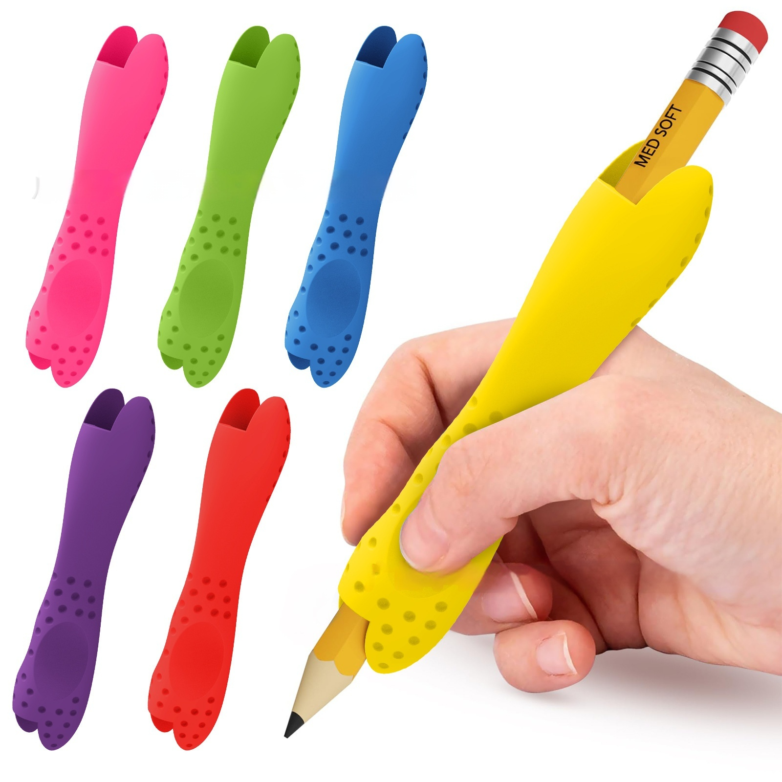 Childrens And Adults Dual-head Silicone Pencil Grip