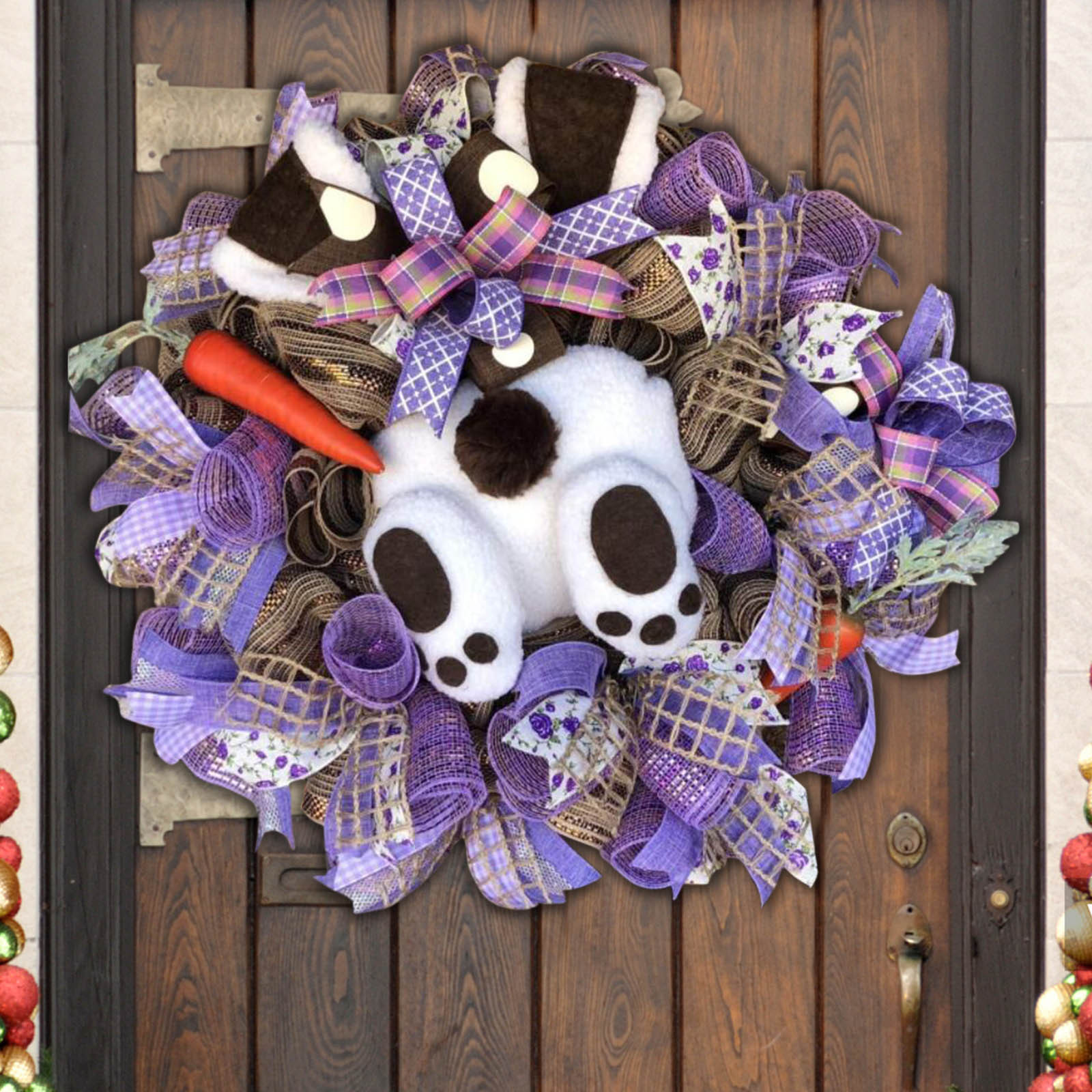 Creative Festive Easter Bunny Decorative Wreath 11