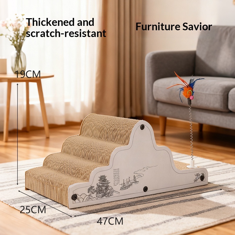 Multi-functional Corrugated Cardboard Scratching Post